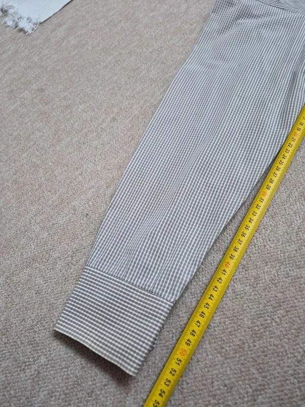 Lacoste Camisa Vintage Quadrados Bege Tamanho 44 XL – photo 7